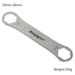 HEPPE Bike Fork Shoulder Wrench Bicycle Front Fork Repair Tool Fork Cap Spanner 8-12T/24/26/27/28/30/32mm for XCR XCT XCM ST RST