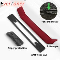 EverToner Purse WOC Metal Buckle Corner Guards, Felt Base Shaper Saver and Anti-wear Sheet for Wallet on Chain Bags