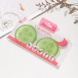 Fruit-Themed Reusable Gel Eye Mask – Hot & Cold Compress Pads for Eye Relaxation, Cooling & Warming Relief (Watermelon/Cucumber)