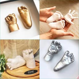 1 Set Baby Hand Casting Kit Premium Newborn Keepsake Hand Molding Kit DIY Memory Gift for Baby Shower Birthday Shower