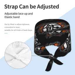 Custom DBZ Goku Japan Comic Cleaning Working Cap Cool Men Women Saiyan Scrub Cap Surgicals Hat Nurse Scrubs Hat For Dentist