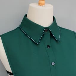 Exquisite Fake Collars with Hand-Sewn Pearl Embellishments. These Decorative Collars Are Unique, Versatile, and Detachable. The