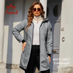 Astrid 2022 Spring coats Women parkas plus size Long warm zipper hooded pockets padded clothing Women's Jacket outerwear AM-9349