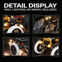 HPROSPER LED Accessory Light (No Model) For LEGO 11376 Ford Model T Easy Install Hidden Wiring