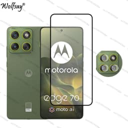 Full Cover Tempered Glass For Motorola Edge 70 Screen Protector Moto Edge 70 Camera Lens Protector Glass For Moto Edge 70 Glass