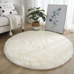 Bubble Kiss Thick Round Rug Carpets For Living Room Soft Home Decoration Bedroom Room Plush Salon Thicker Pile Rug 40cm