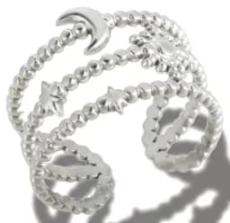 Wholesale High End Waterproof Three-dimensional M Letter Hollow Stainless Steel Finger Ring Trendy for Women Personalize Jewelry