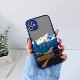 Cartoon Scenery Girl Phone Case For iphone 17 16 15 14 13 11 12 Pro Max Plus for iPhone X XR XS MAX Hard Shockproof Cover Funda