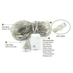 Waterproof 8 Modes LED Fish Net String Light Outdoor 2*2/3*2M Garland Fairy Curtain Lights for Garden Party Christmas Decoration
