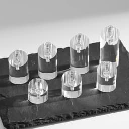 7pcs Transparent Color Acrylic Ring Display Shelf Jewelery Display Props Display Shelf Shooting Shop Ornaments Display Desk