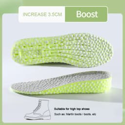 1.5-3.5cm Height Increase Templates Shoes Insole for Men Women Comfortable Soft Running Sport Insoles for Feet Growing Shoe Sole
