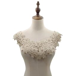 Lace Floral Embroidery Fabric Fake Collar for Needlework White Embroidery Lace Fabric Applique DIY Dress Sewing Supplies Craft