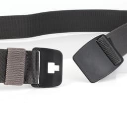 Elastic Adjustable Metal-Free Stretch Belt Security-Friendly with Plastic Buckle for Men Designer Stretch Jeans Belt