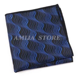 High Grade Handkerchief Man Jacquard Water Ripples Constellation Paisley Christmas's Day Party Pocket Square Handkerchiefs Suit