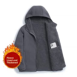 Double-Sided Fleece Lined Casual Fashionable Stand Collar Couple Jacket 2025 New Style Thickened Long Sleeve Zipper Closure