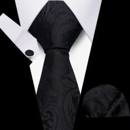 Men Business Tie Set Classic Plaid Dot Necktie Cufflinks Stripe Handkerchief For Wedding High Quality Formal Gravata Accessories