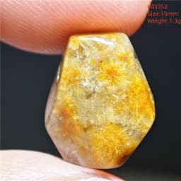 Natural Gold Rutilated Quartz Pendant Sun Flower Rutilated Quartz Jewelry Raw Material Love Women Brazil AAAAAAA