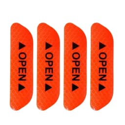 4PCS Reflective Car Door Sticker Safety Opening Warning Reflector Tape Decal Car Exterior Interior Reflector Sticker Amagi