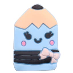 1PVC Schoolbag Pencil Study Styles Children Sandals Shoe Charms Cute Shoe Decorations Clog DIY Wristband Charms
