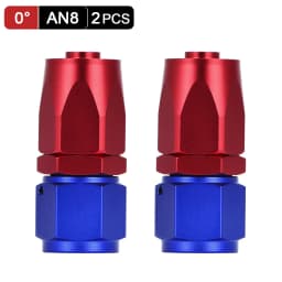 AN6 AN8 AN10 Straight 45 90 180 Degree Oil Fuel Swivel Hose End Fitting Oil Hose End Adaptor Kit Black