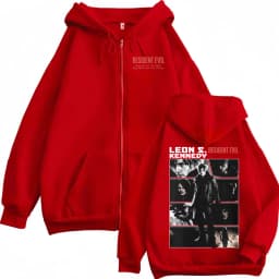 Limited Leon Kennedy Jacket Sweatshirt Resident Evil Requiemm Zipper Hoodies Men Women Harajuku Classic Cool Zip Up Hoodie Coats