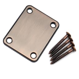 1Set Electric Guitar Neck Plate with Screws for ST TL Guitar Jazz Bass Replacement Guitar Accessories 7 Coloer