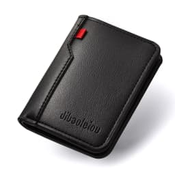 Vertical Short PU Leather Men's Wallet, Soft Leather Ultra-thin, ID Card And Credit Card Wallet Suitable for Men