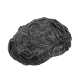 Topunique Full Swiss Lace 90% Light to Medium Light Men Toupee Capillary Prothesis Hair Replacement System Hair Piece For Men