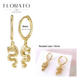 925 Sterling Silver ear needles Animal Butterfly/Elephant/Shell Pendant Hoop Earrings For Women Fashion Jewelry Accessories