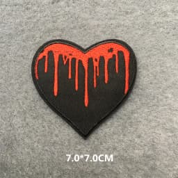 Feeling Good Embroidery Patch for Clothing Punk Iron on Patches Appliques DIY Sewing Clothes Jacket Jeans Home Decoration
