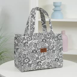 New Large-Capacity Lunch Bag, Lined with Aluminum Foil, Thickened Fabric, Cloth Bag, Portable Handbag, Lunch Box Storage Bag
