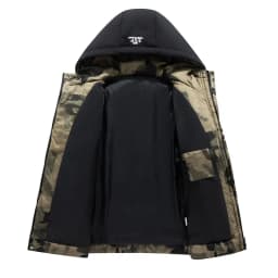 Men Parkas Thick Warm Winter Jacket Hooded Quilted Jacket Loose Fashion Casual Cotton-Padded Outwear Puffer Coat