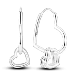 925 Sterling Silver Gold Color Circular Hoop Earrings Golden Earring Fit Original Charms Diy Fine Jewelry For Fashion Women
