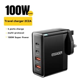 Essager 100W USB Type C Charger 65W PD3.0 Fast Charger with Quick Charge 4.0 3.0 USB Phone Charger For MacBook Laptop Smartphone