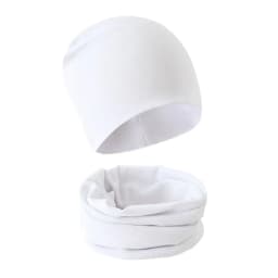 Children Beanie Hat Scarf Autumn Winter Solid Color Warm Toddler Hat Scarf for Girls and Boys Infant Hats Set Kids Neck Warmer