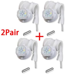 Black and White Flat Twist-Lock Shoelaces Easy-to-Install Automatic Shoelaces Outdoor Sports Shoelace Unisex 1Pair/2Pair