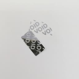 Transfer Printer Matte Silver VOID Label Temper Proof Unremovable Sticker One Time Use Only Leaving Evidence Seal