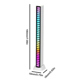 RGB Voice Control Synchronous Rhythm Light Internet Popular Colorful Music Ambient Light Car Desktop Induction Creative Led Pick