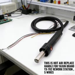 5 Lines Hot Air Gun Handle for YAXUN Rework Soldering Station 702 701B 852D+ 850+ 902+ 952 220V / 110V