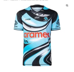 Cronulla Sharks 2020 Training Tee 2026 Summer New Family MatchingY2K Star Chasing T-shirt Suitable for Daily and Training Wear