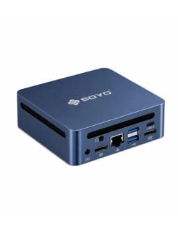 SOYO Y5 Pro Mini PC Intel 8th Gen i5 620 Graphics 16GB DDR4 RAM 512GB SSD 2×HDMI Type-C 4×USB WiFi6 BT5.2 Windows 11 Pro