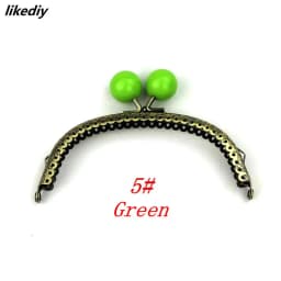 1 Piece 12.5 CM Antique Bronze Arc-shaped Candy Head Metal Purse Frame Kiss Clasp DIY Bag Accessories
