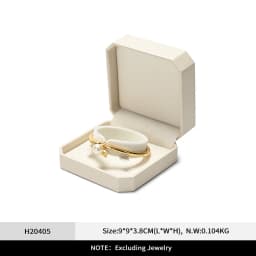 Oirlv Wedding Ring Box Leather Jewelry Box Earring Bracelet Necklace Box Gift Jewelry Organizer Ring Box for Engagement Proposal
