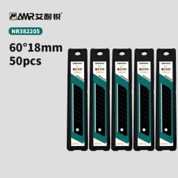 AMR 10//30/50 PCS Replaceable Knife Blade 18mm/9mm Width Metal For Home School Suplie Art Craft Paper Box Cutting Utility Knife