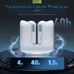 HTC NE49 Earphones Bluetooth V6.0 Noise Reduction TWS Sports Wireless Headphones with Mic Long Life