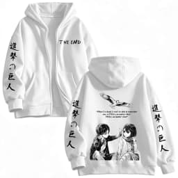 Anime Attack on Titan Mikasa Ackerman Eren Jaeger Zipper Hoodies Men Clothing Long Sleeves Zip Up Hooded Sweatshirt Jackets Coat