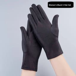 High-End Black White Gloves for Jewelry Watch Luxury Display Protocol Salesperson Guide Elegant Fashionable Gloves