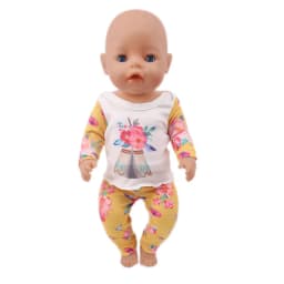 25 Styles Yellow Skirt Doll Clothes For 43 Cm Baby Doll & 18 inch American Doll Girl's Dress,Our Generation Accessories Toys