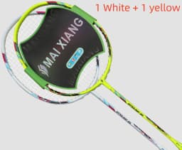2 Pcs High-Elastic Carbon Fiber Bionic Elements Badminton Racket 28Lbs High-Quality Ultracore U10 Badminton Racquet