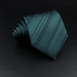 Men's Jacquard Classic Striped Tie 8cm Polyester Male Necktie For Business Wedding Party Suit Shirt Daily Wear Accessory Gift